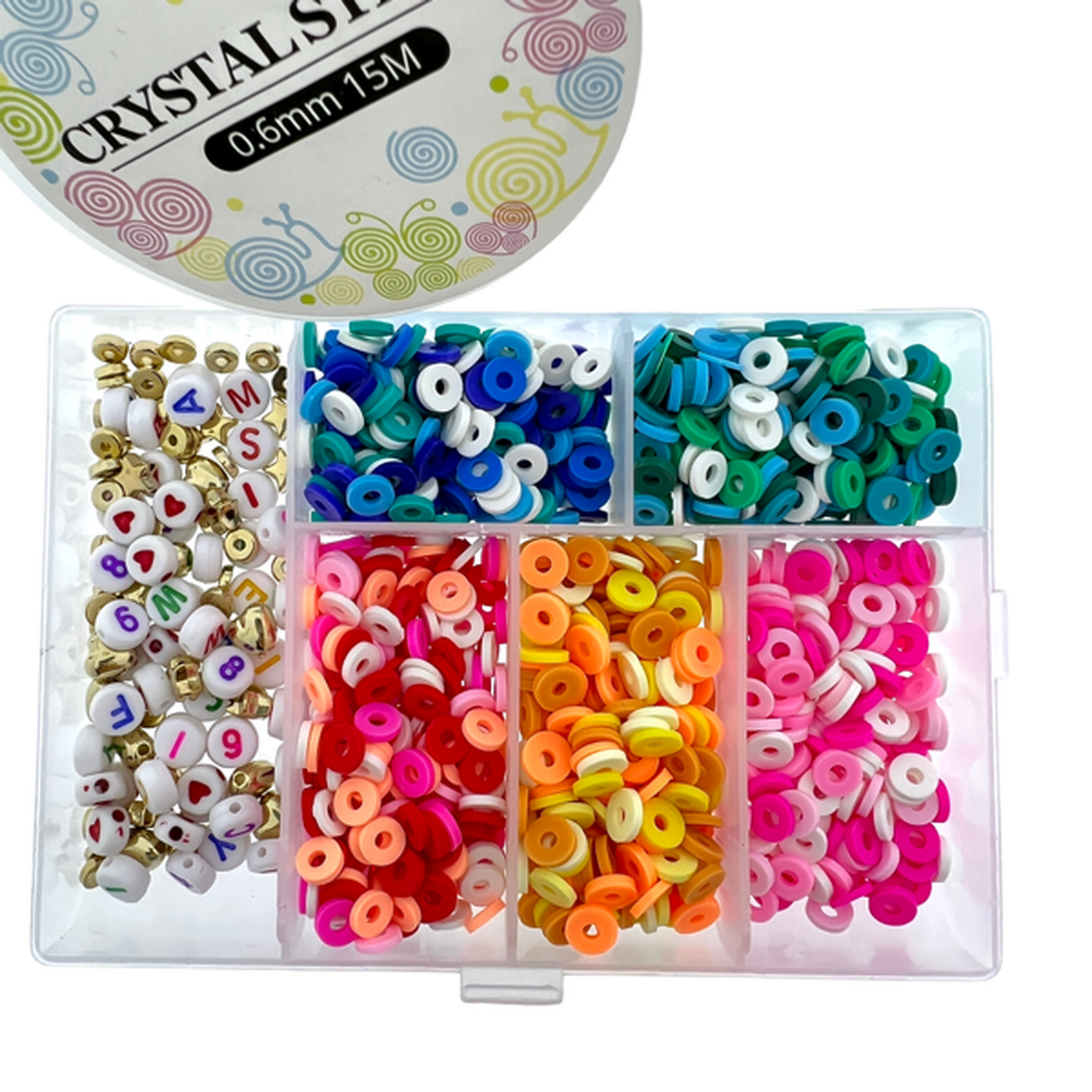 DIY disc & letter box 6mm Colors-DIY-Kraaltjes van Renate