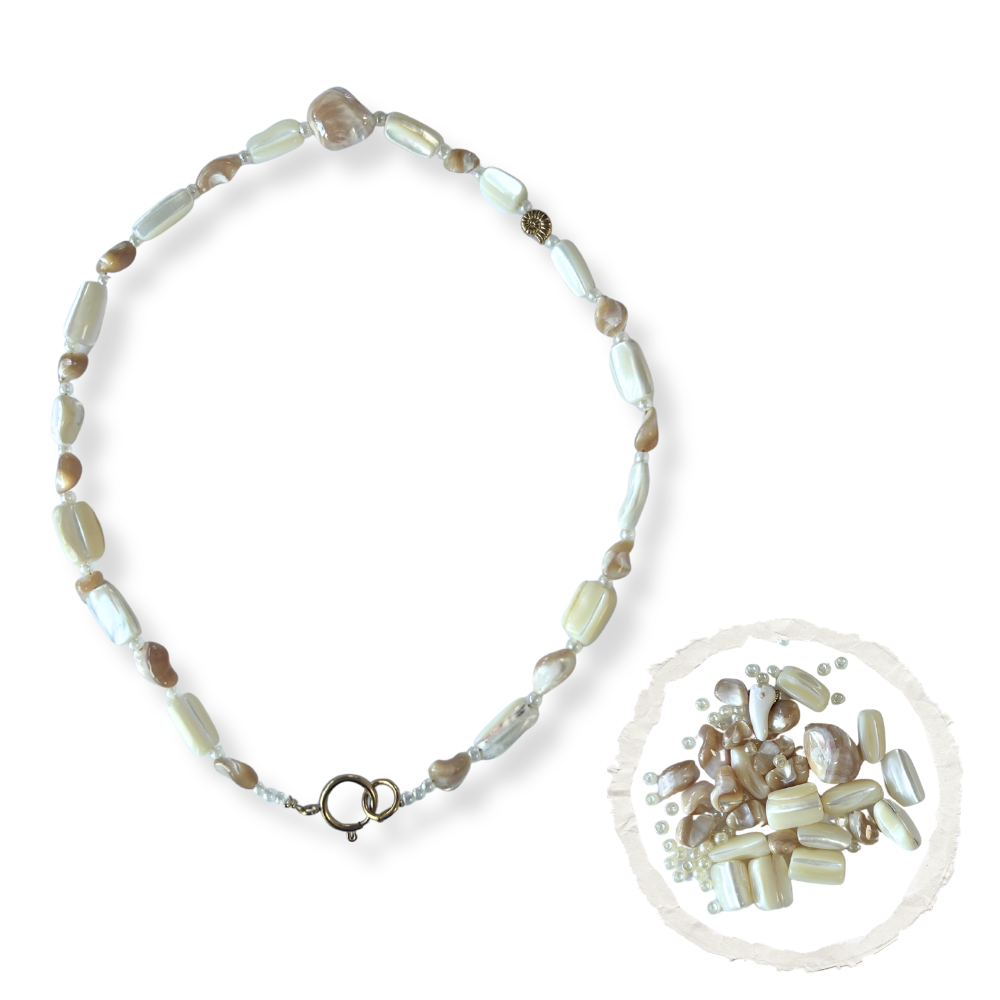 DIY kettingpakket Sandy Shell-Gereedschap-Kraaltjes van Renate