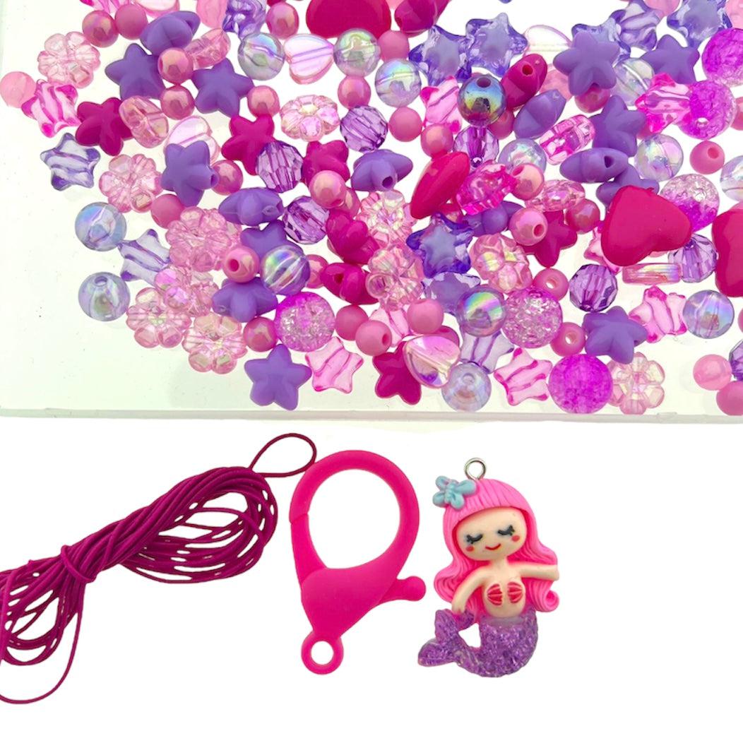 DIY sleutelhanger magical mermaid- roze-DIY-Kraaltjes van Renate