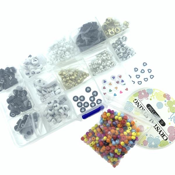 DIY pakket naam armbandjes-Kraaltjes van Renate