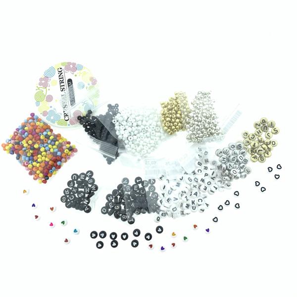 DIY pakket naam armbandjes-Kraaltjes van Renate