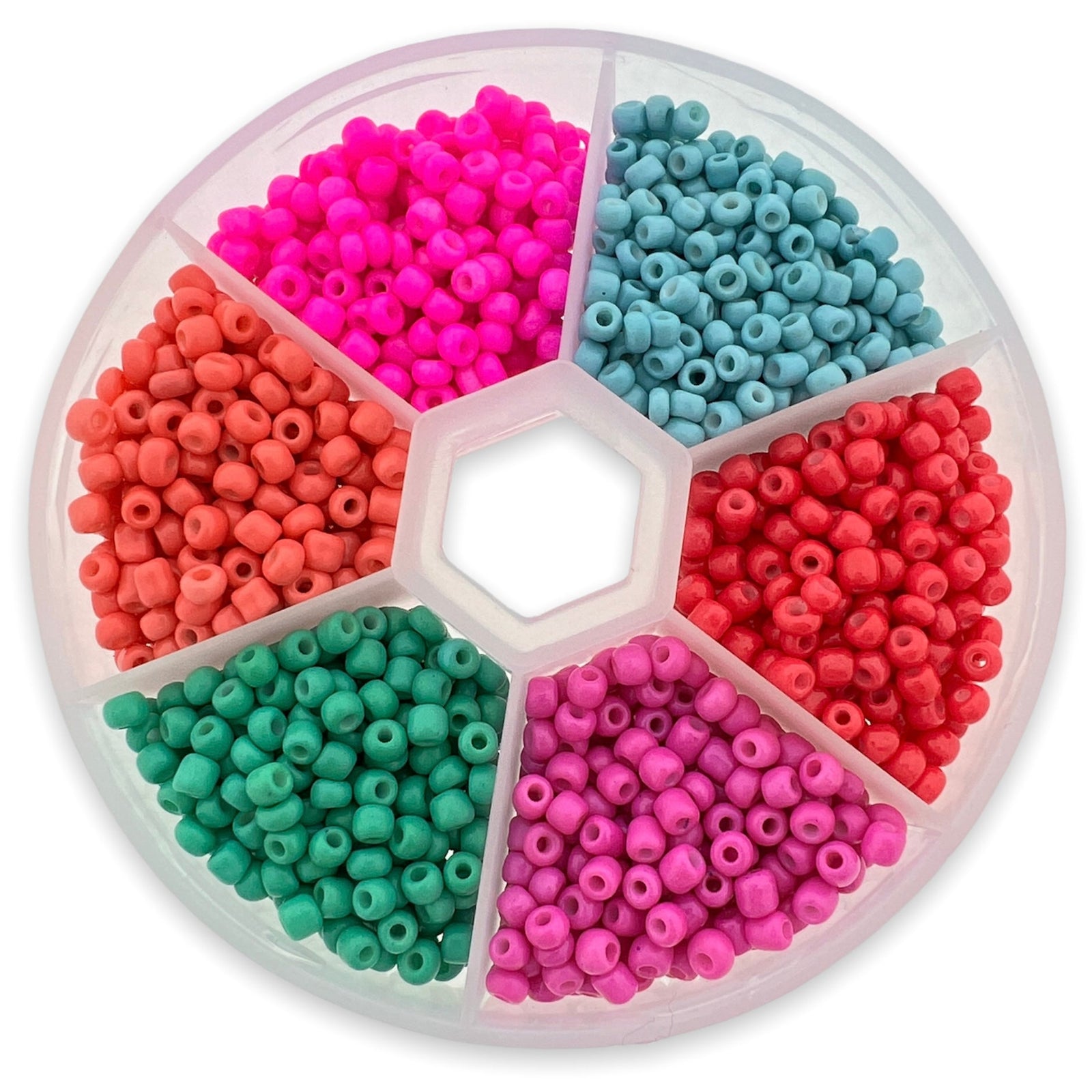 DIY rocailles set Flamingo mix 8/0 (3mm)-DIY-Kraaltjes van Renate
