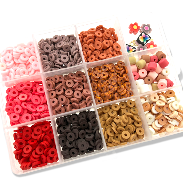 DIY set 6mm disc kralen Caramel dream-DIY-Kraaltjes van Renate