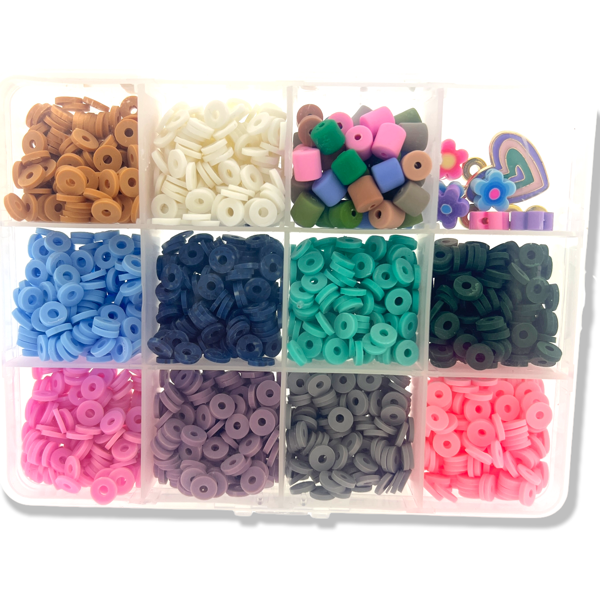 DIY set 6mm disc kralen Soft colors-DIY-Kraaltjes van Renate