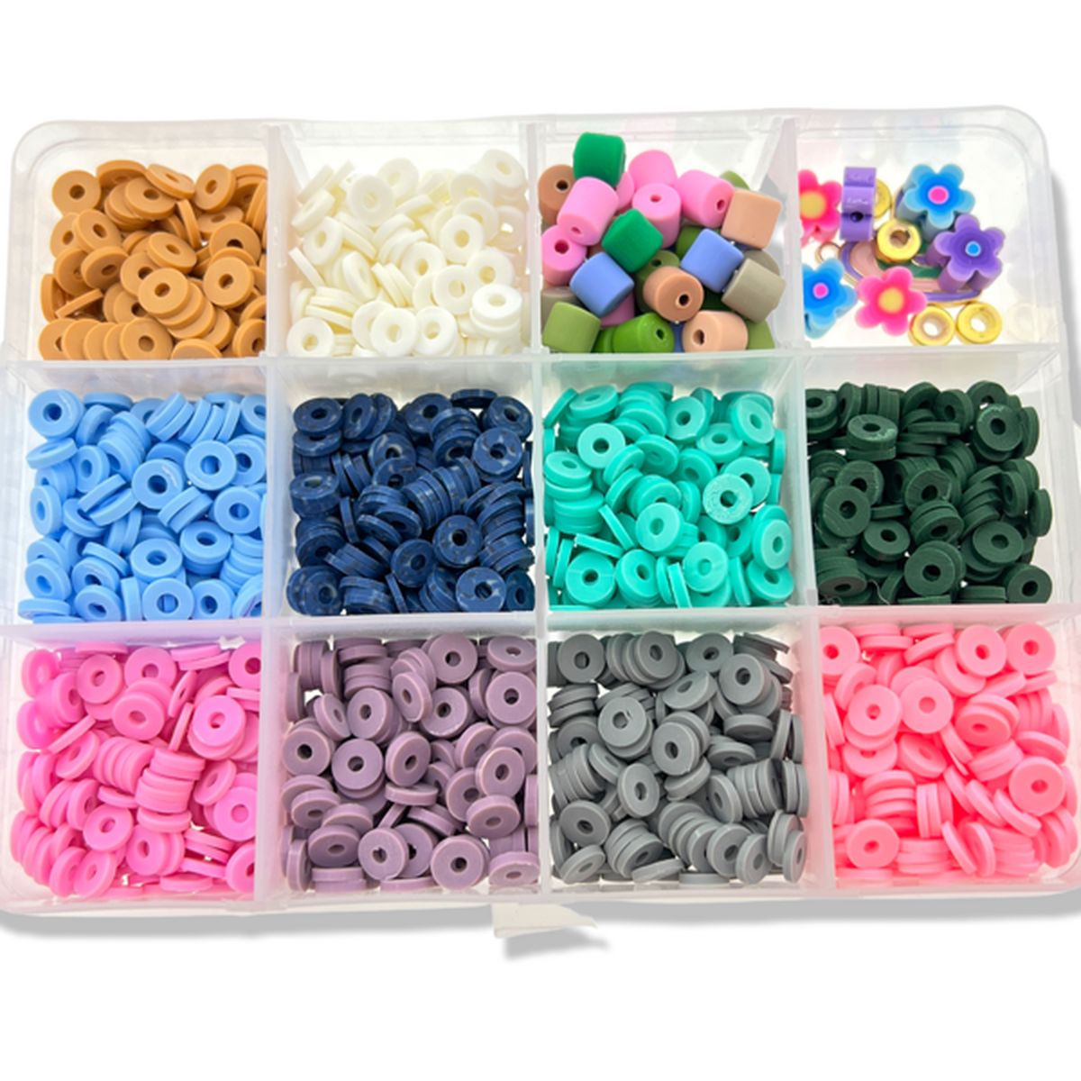 DIY set 6mm disc kralen Soft colors-DIY-Kraaltjes van Renate