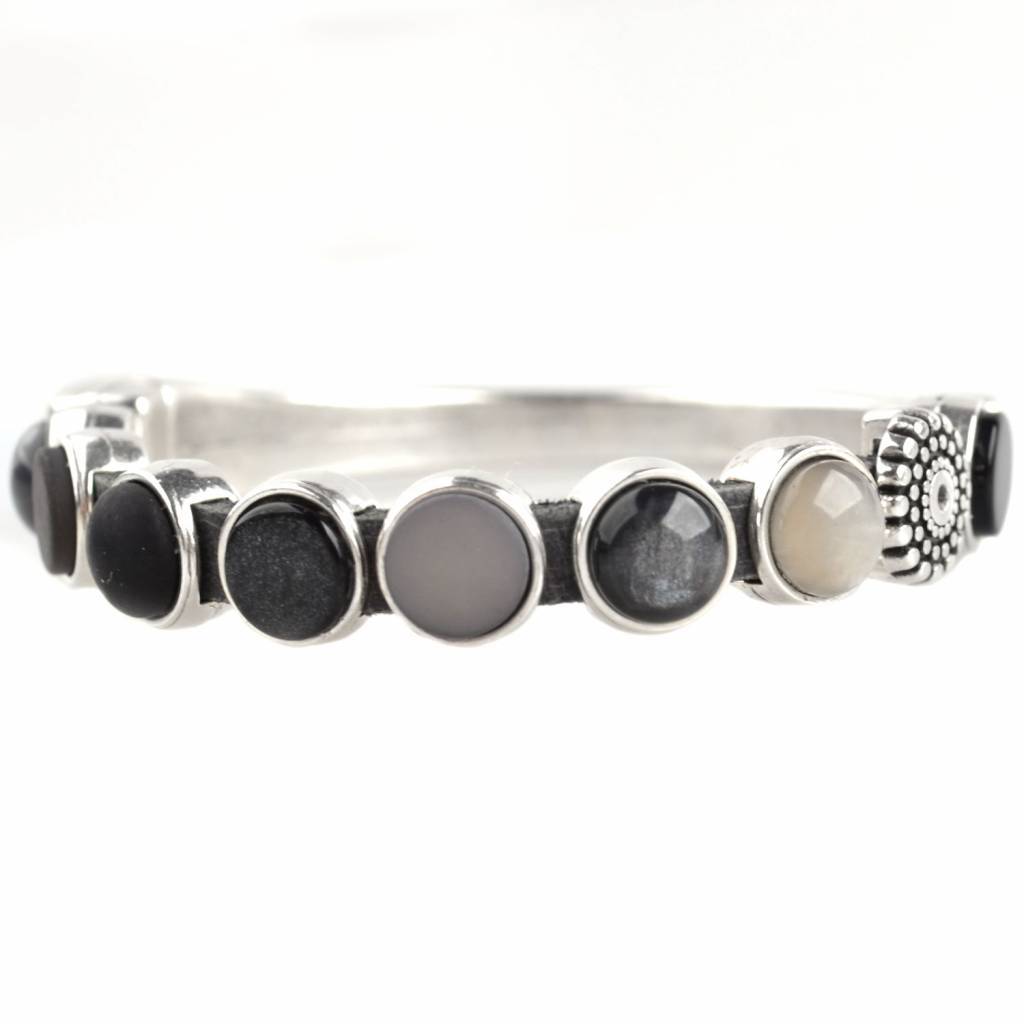 DIY set armbanden polaris 3 stuks Black & Grey-Kraaltjes van Renate