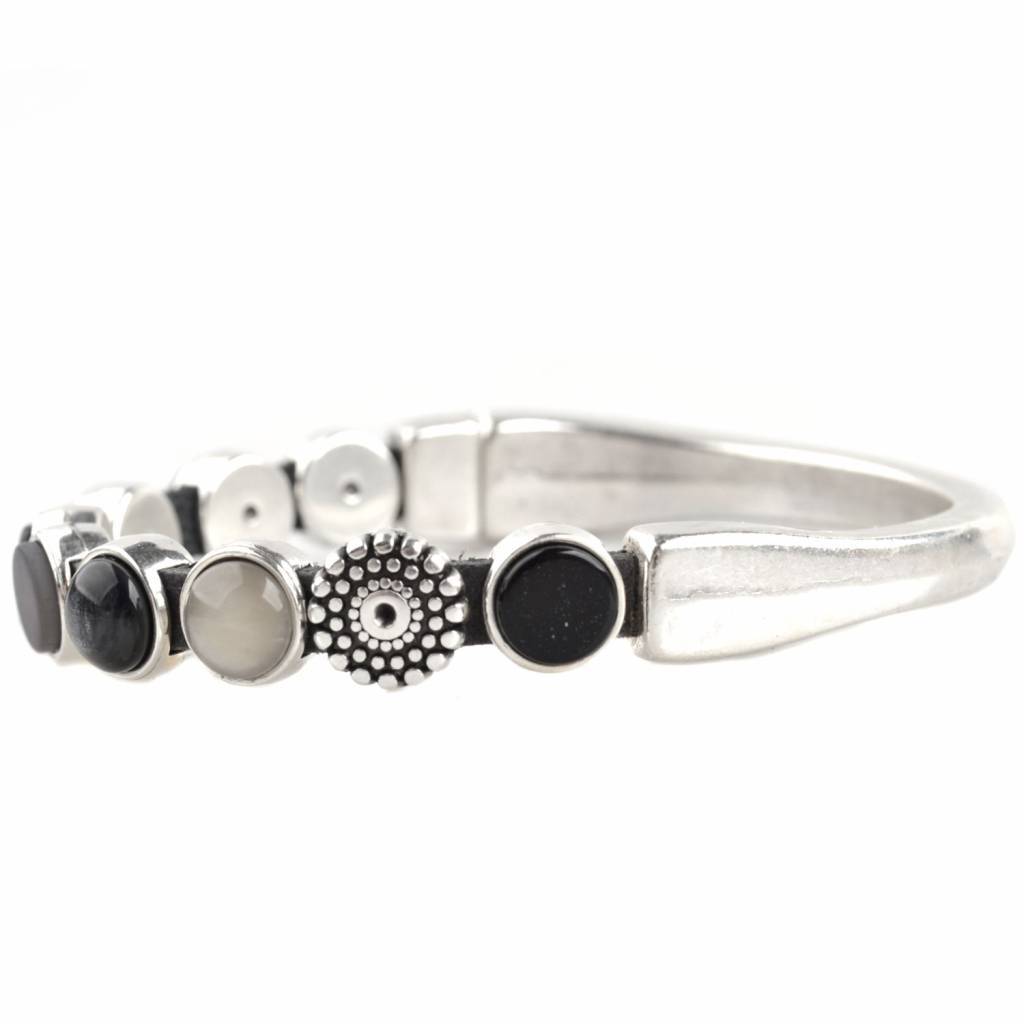 DIY set armbanden polaris 3 stuks Black & Grey-Kraaltjes van Renate
