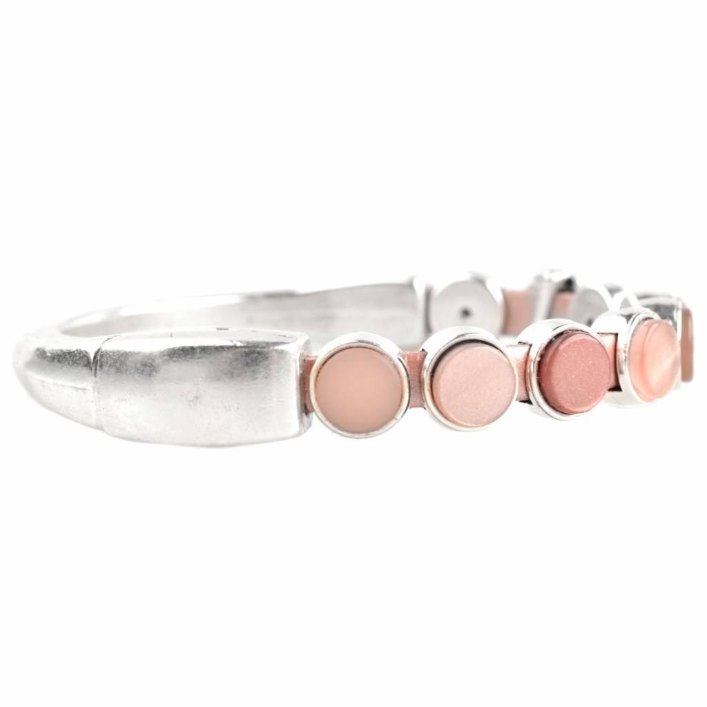 DIY set armbanden polaris 3 stuks Nude Pink-Kraaltjes van Renate