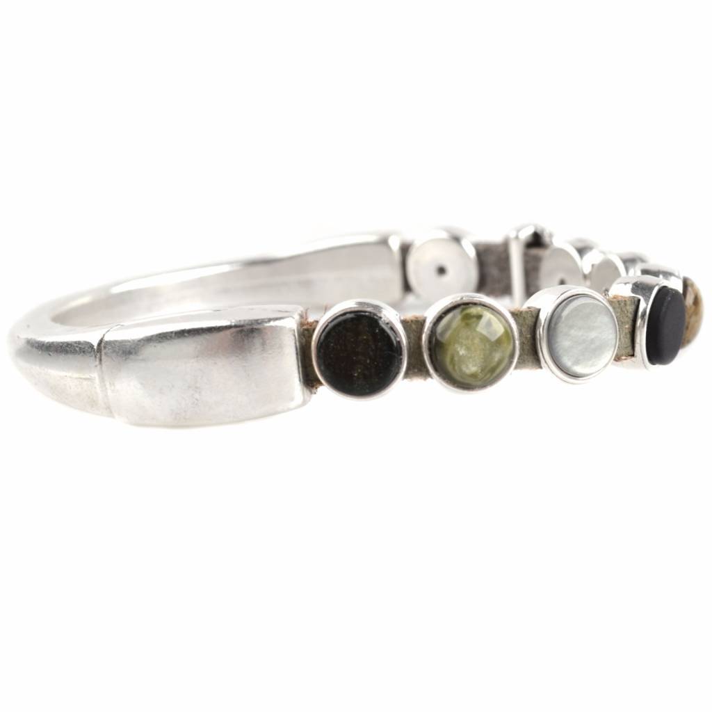DIY set armbanden polaris 3 stuks Olive Green-Kraaltjes van Renate