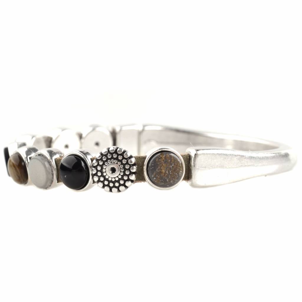 DIY set armbanden polaris 3 stuks Olive Green-Kraaltjes van Renate
