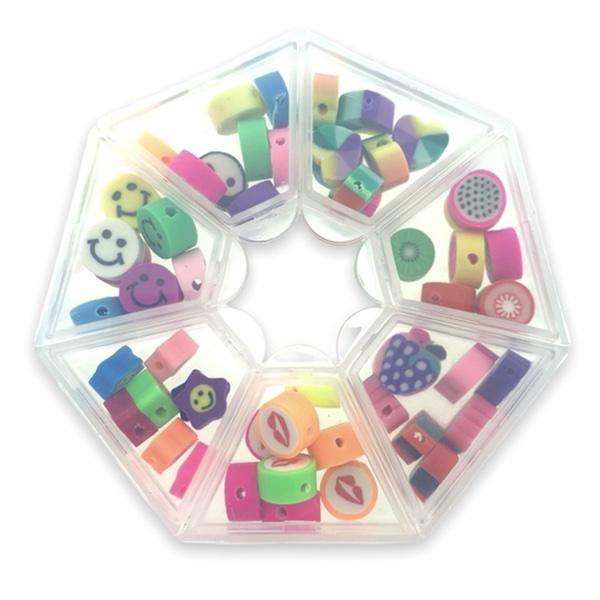 DIY set fimo kralen mix - 48 stuks-Kraaltjes van Renate