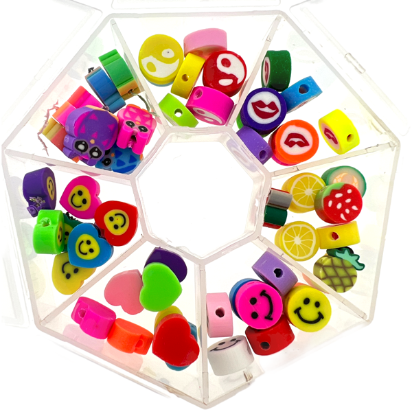 DIY set polymeer kralen mix #1 - 56 stuks-DIY-Kraaltjes van Renate