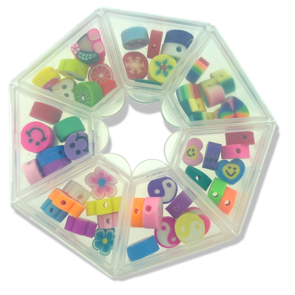 DIY set fimo kralen mix - 56 stuks-DIY-Kraaltjes van Renate