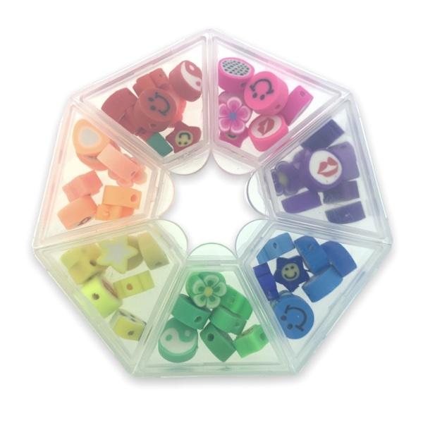 DIY set fimo kralen regenboog - 48 stuks-Kraaltjes van Renate
