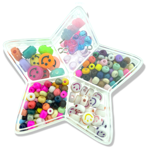 DIY ster set met rocailles en acryl-DIY-Kraaltjes van Renate