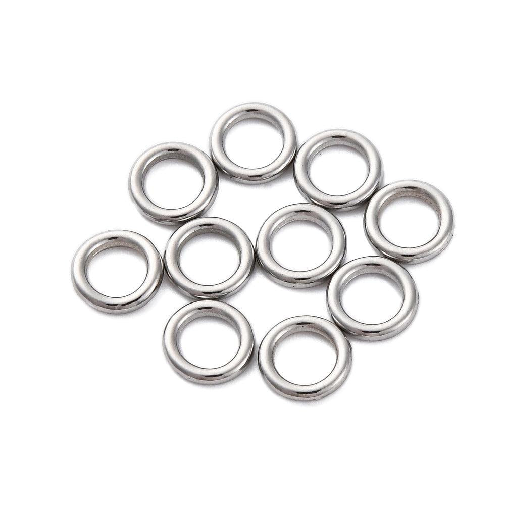 Dicht Ringetje RVS Zilver 6x1mm - per stuk-Onderdelen-Kraaltjes van Renate