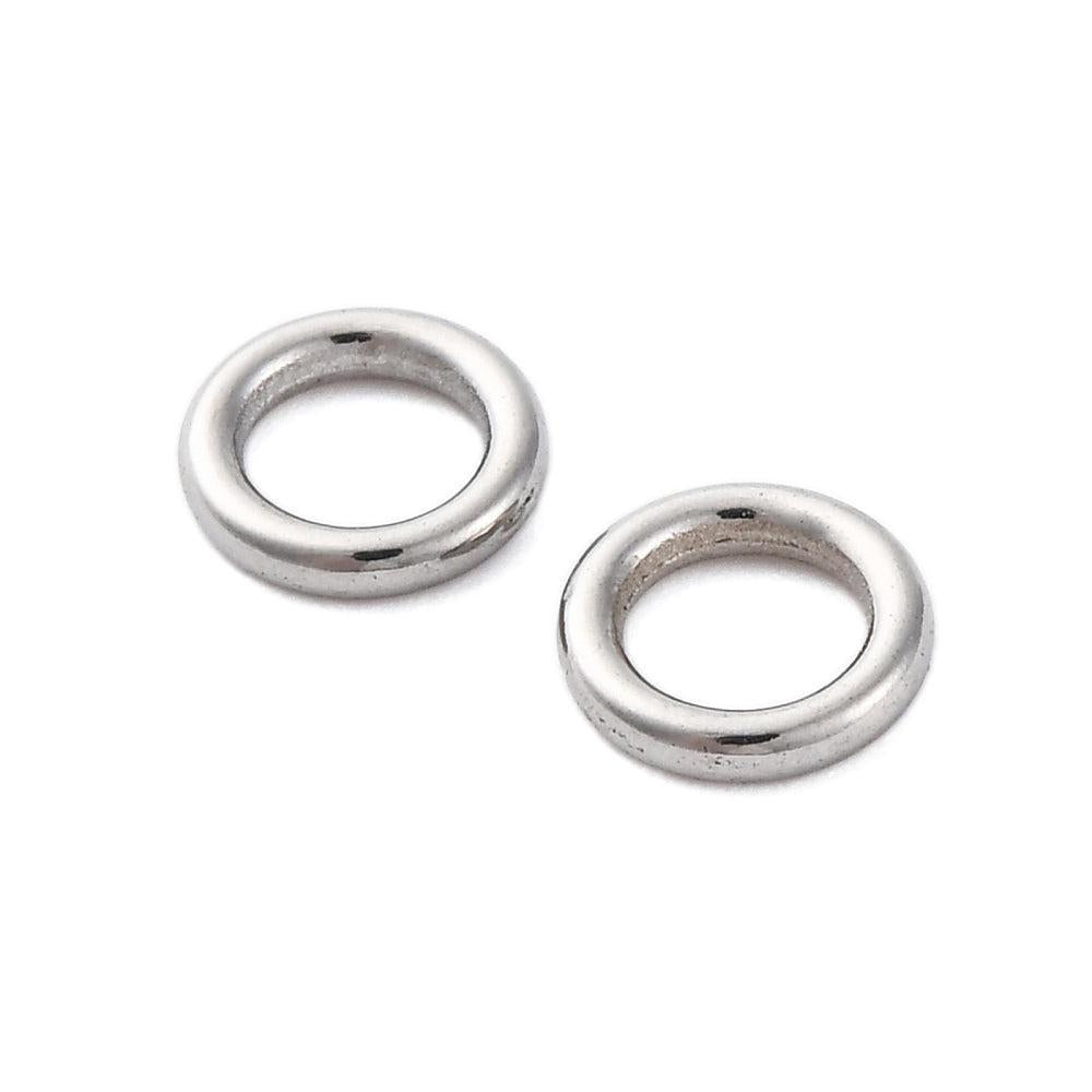Dicht Ringetje RVS Zilver 6x1mm - per stuk-Onderdelen-Kraaltjes van Renate