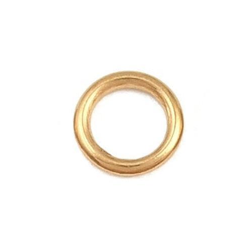 Dichte Ringetjes Premium RVS Goud 5x0.8mm - per stuk-Onderdelen-Kraaltjes van Renate