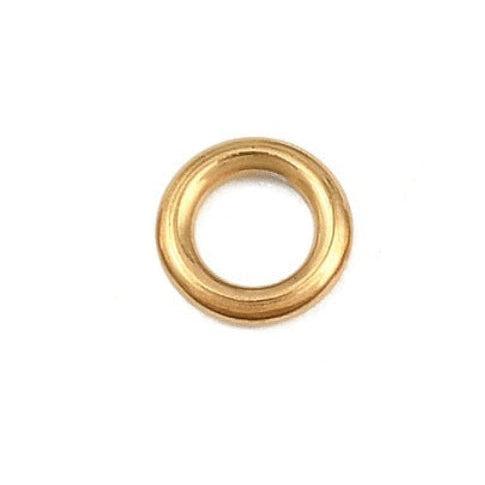 Dichte Ringetjes Premium RVS Goud 5x1mm - per stuk-Onderdelen-Kraaltjes van Renate