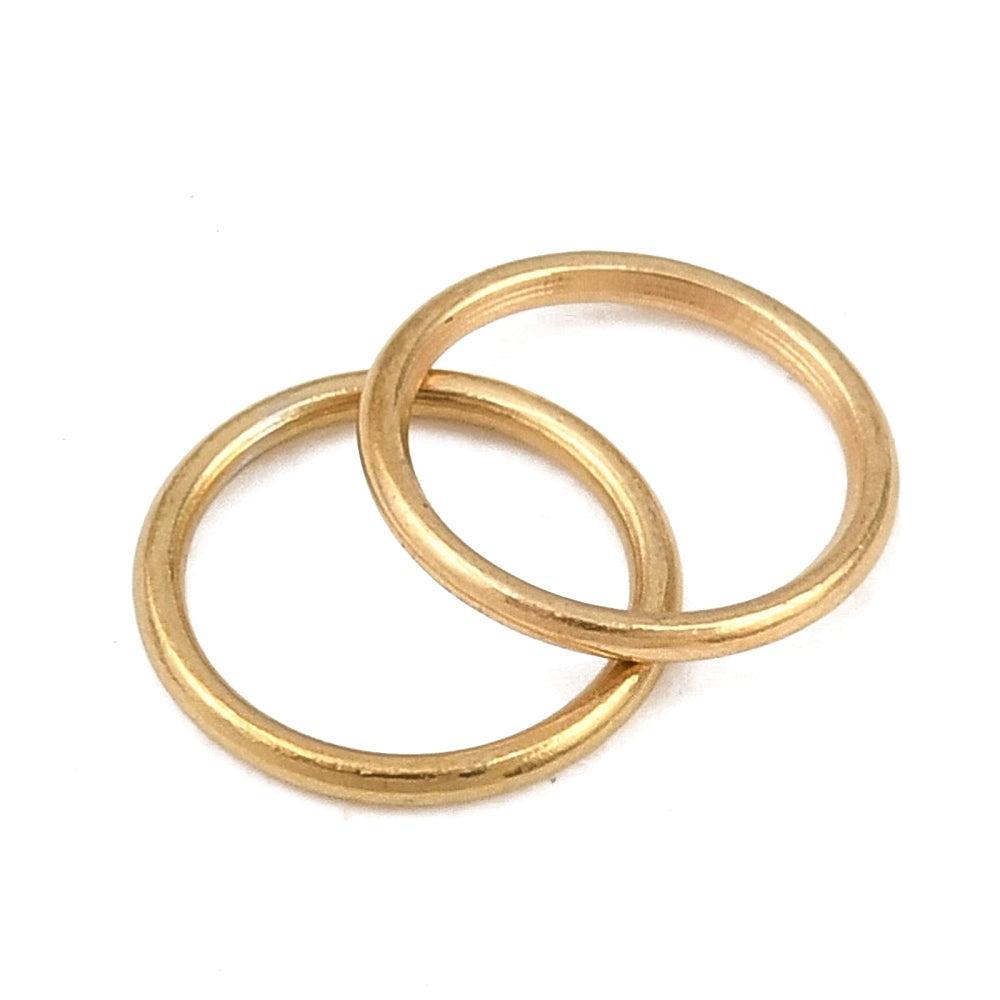 Dichte Ringetjes Premium RVS Goud 6x0.6mm - per stuk-Onderdelen-Kraaltjes van Renate