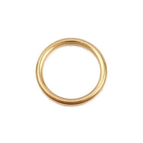 Dichte Ringetjes Premium RVS Goud 6x0.6mm - per stuk-Onderdelen-Kraaltjes van Renate