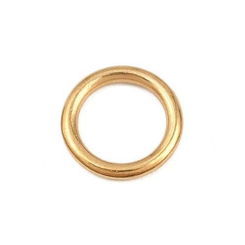 Dichte Ringetjes Premium RVS Goud 7x1mm - per stuk-Onderdelen-Kraaltjes van Renate