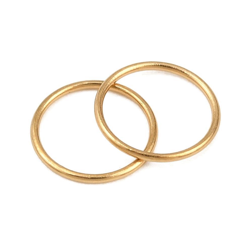 Dichte Ringetjes Premium RVS Goud 8x0.6mm - per stuk-Onderdelen-Kraaltjes van Renate