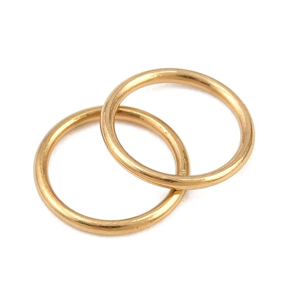 Dichte Ringetjes Premium RVS Goud 8x0.8mm - per stuk-Onderdelen-Kraaltjes van Renate