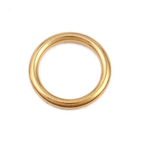 Dichte Ringetjes Premium RVS Goud 8x1mm - per stuk-Onderdelen-Kraaltjes van Renate