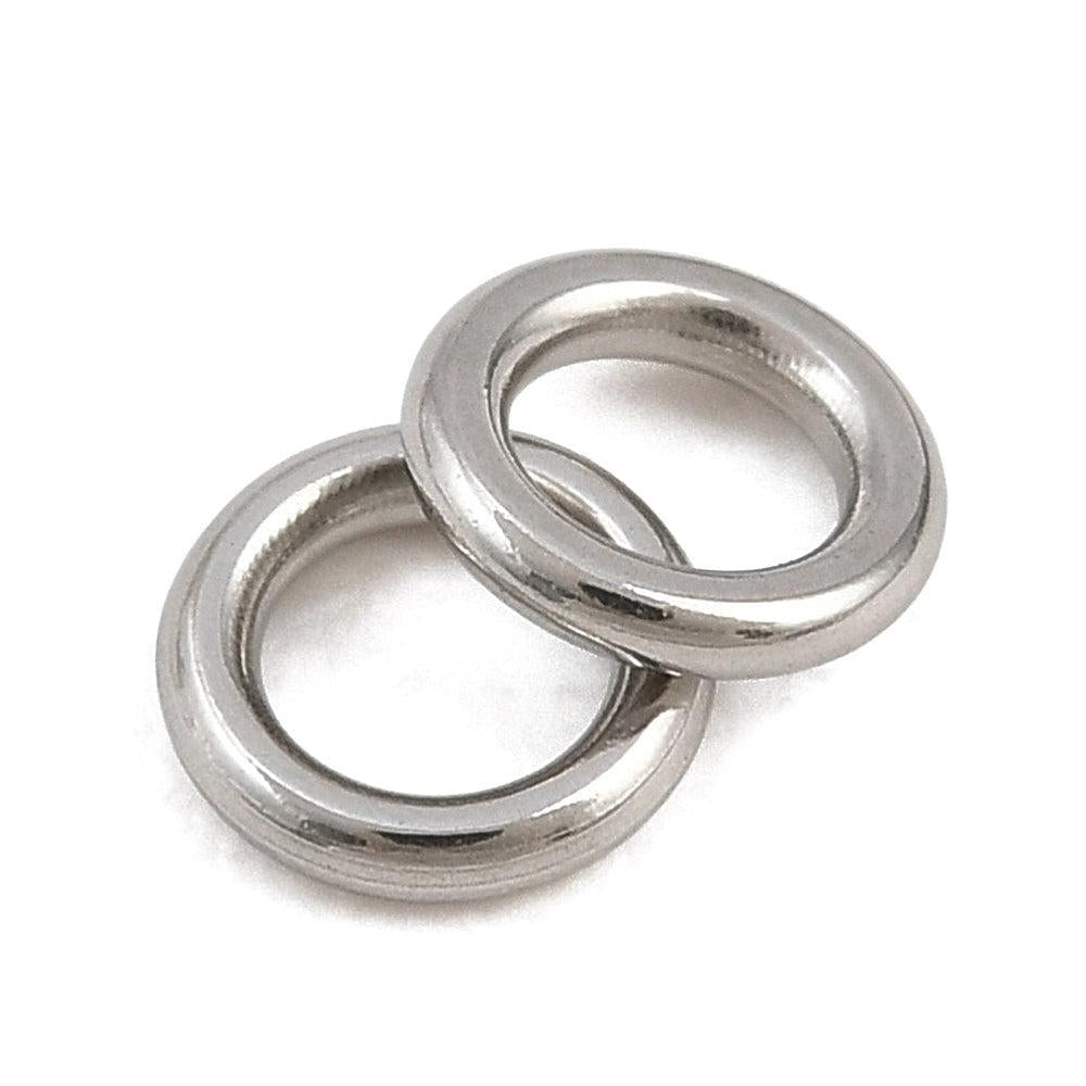 Dichte Ringetjes RVS Zilver 4x0.8mm - per stuk-Onderdelen-Kraaltjes van Renate