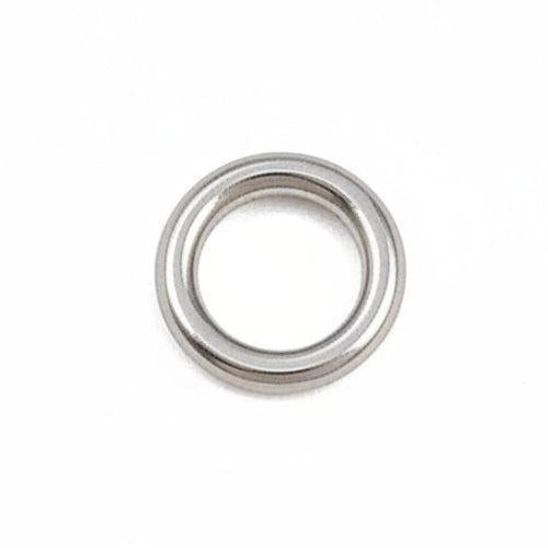 Dichte Ringetjes RVS Zilver 4x0.8mm - per stuk-Onderdelen-Kraaltjes van Renate