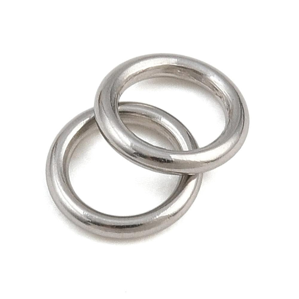 Dichte Ringetjes RVS Zilver 5x0.8mm - per stuk-Onderdelen-Kraaltjes van Renate