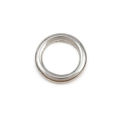 Dichte Ringetjes RVS Zilver 5x0.8mm - per stuk-Onderdelen-Kraaltjes van Renate