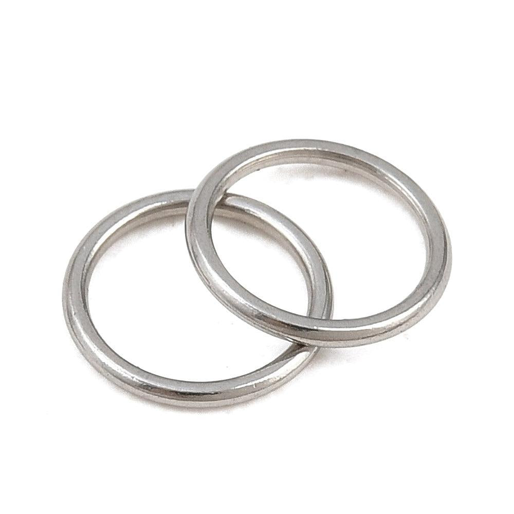 Dichte Ringetjes RVS Zilver 6x0.6mm - per stuk-Onderdelen-Kraaltjes van Renate