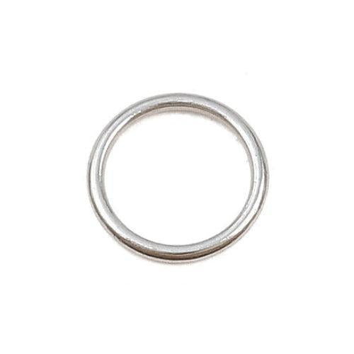 Dichte Ringetjes RVS Zilver 6x0.6mm - per stuk-Onderdelen-Kraaltjes van Renate
