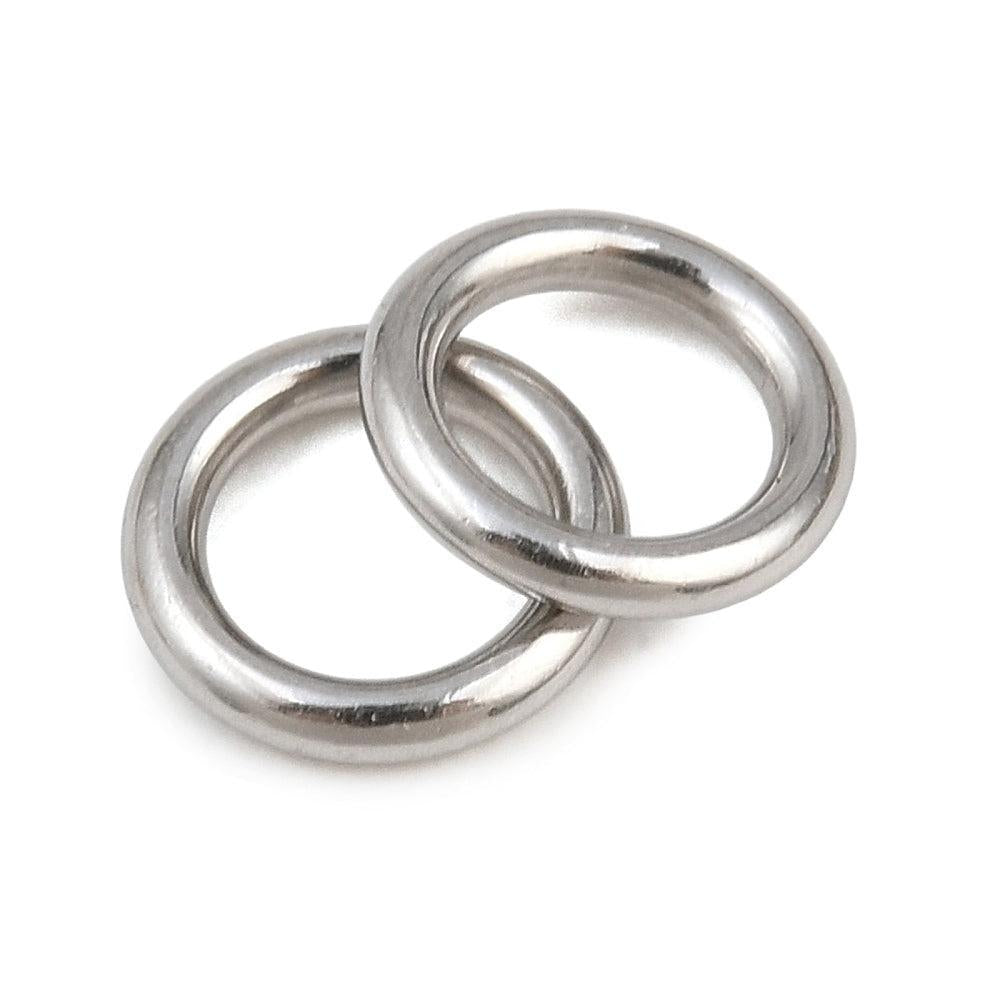 Dichte Ringetjes RVS Zilver 6x1mm - per stuk-Onderdelen-Kraaltjes van Renate
