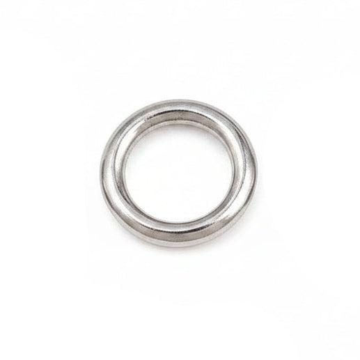 Dichte Ringetjes RVS Zilver 6x1mm - per stuk-Onderdelen-Kraaltjes van Renate