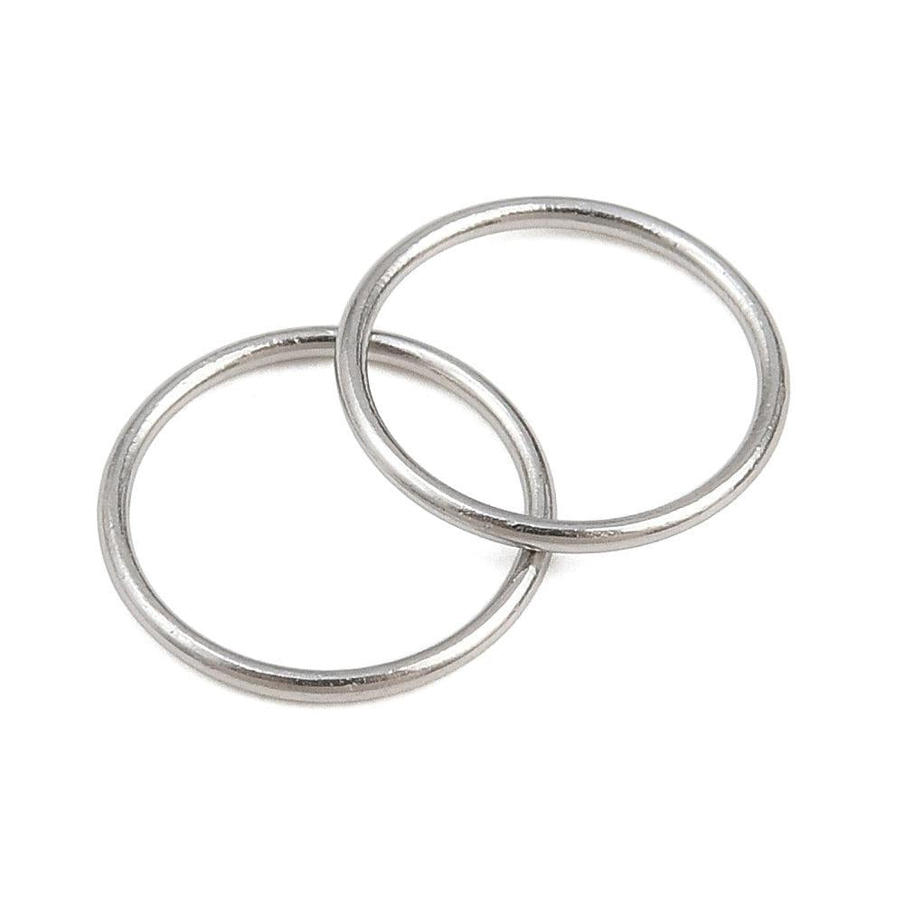 Dichte Ringetjes RVS Zilver 8x0.6mm - per stuk-Onderdelen-Kraaltjes van Renate