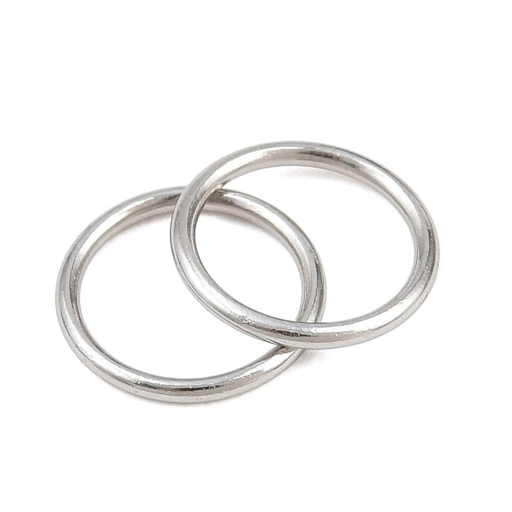 Dichte Ringetjes RVS Zilver 8x0.8mm - per stuk-Onderdelen-Kraaltjes van Renate