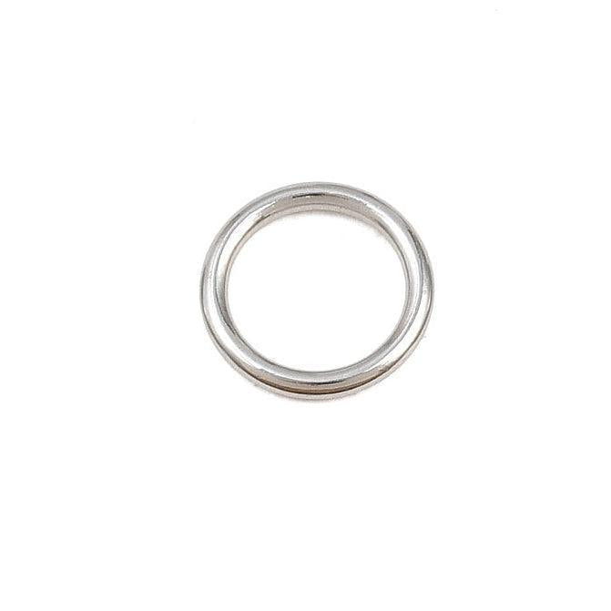 Dichte Ringetjes RVS Zilver 8x1mm - per stuk-Onderdelen-Kraaltjes van Renate