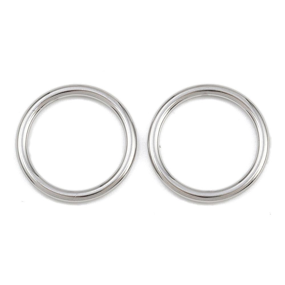 Dichte ring RVS Zilver 20mm - per stuk-Onderdelen-Kraaltjes van Renate