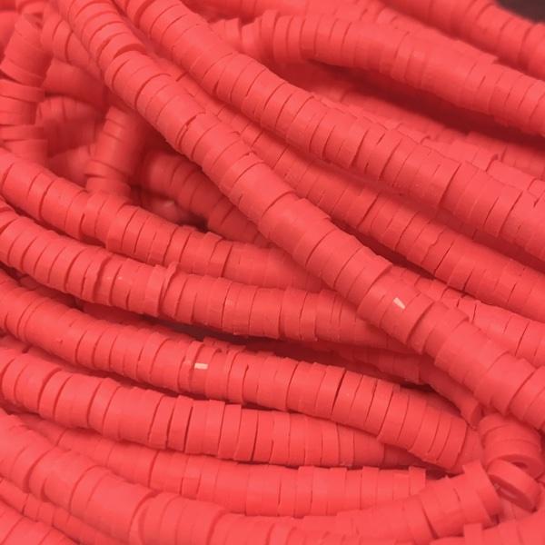 Hele streng Disc kralen 4x1mm Cerise ±400 stuks-Kraaltjes van Renate