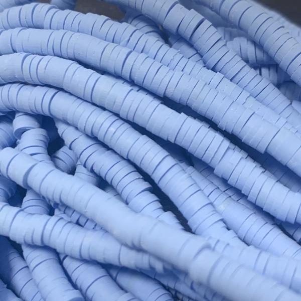 Hele streng Disc kralen 4x1mm Cornflower blue ±400 stuks-Kraaltjes van Renate