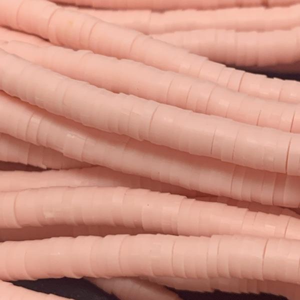 Hele streng Disc kralen 4x1mm Licht roze ±400 stuks-Kralen-Kraaltjes van Renate
