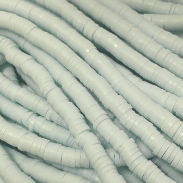 Hele streng Disc kralen 4x1mm Light Cyan ±400 stuks-Kraaltjes van Renate