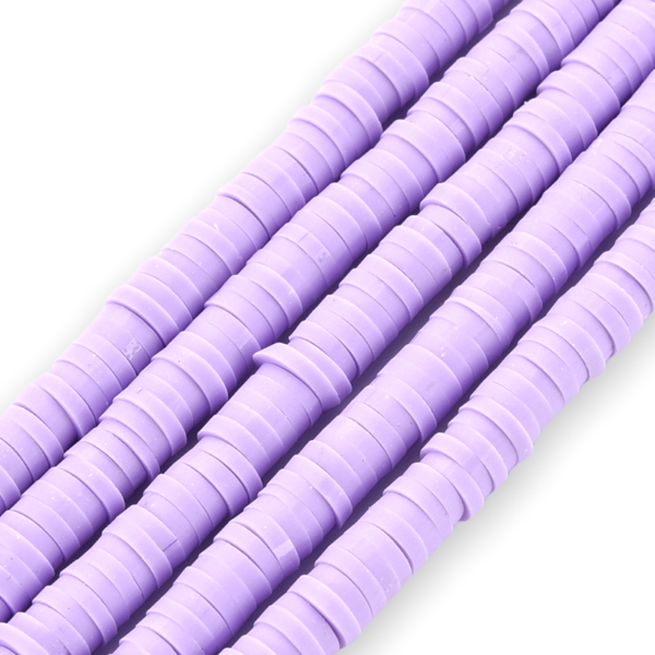 Disc kralen polymeer 4x1mm Lila ±400 stuks-Kralen-Kraaltjes van Renate