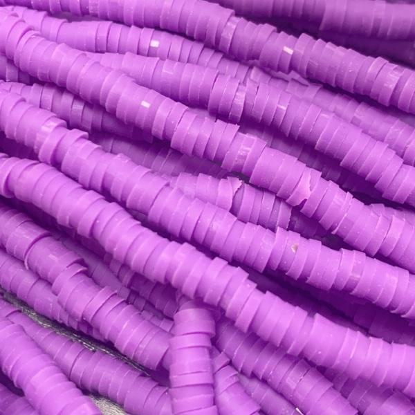 Hele streng Disc kralen 4x1mm Lilac ±400 stuks-Kraaltjes van Renate