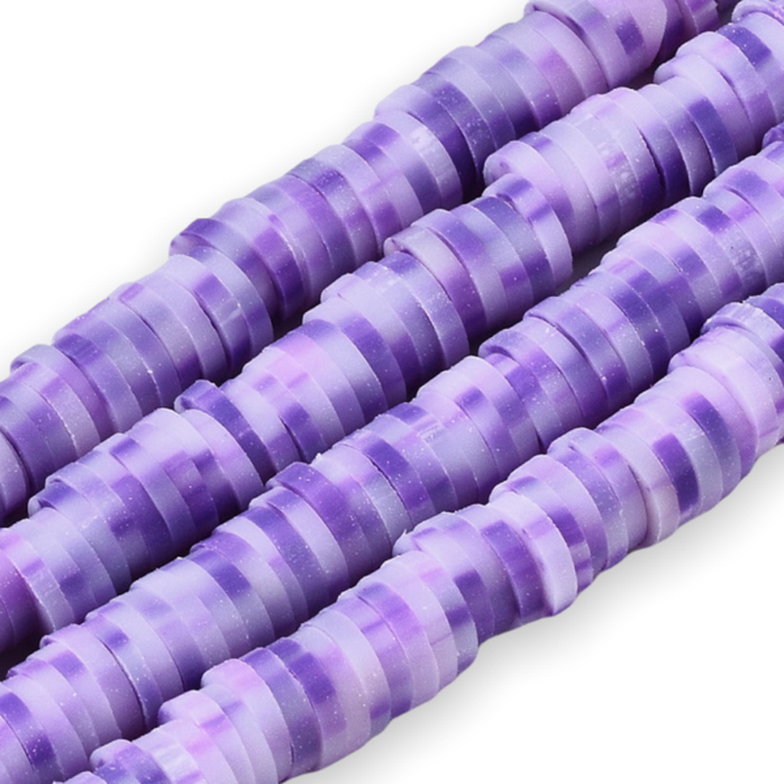 Disc kralen polymeer 4x1mm Multi lila ±400 stuks-Kralen-Kraaltjes van Renate