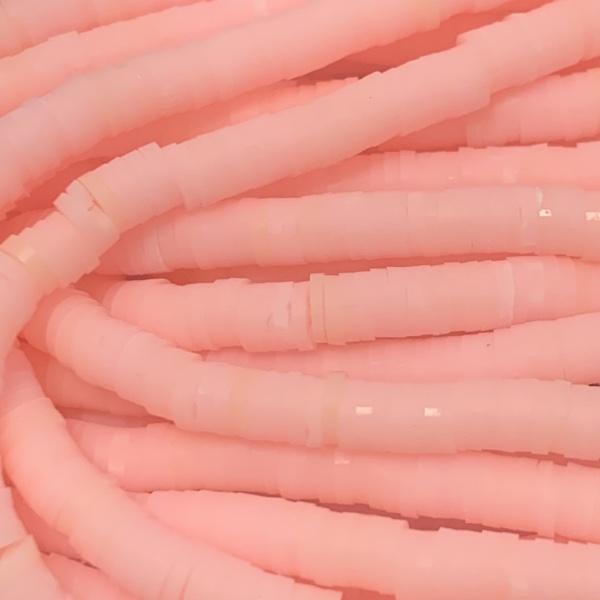 Hele streng Disc kralen 4x1mm Pink ±400 stuks-Kraaltjes van Renate