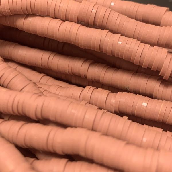 Hele streng Disc kralen 6x1mm Bruin ±400 stuks-Kralen-Kraaltjes van Renate